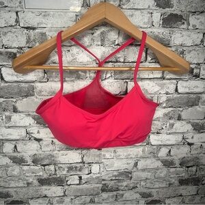 EUC Lululemon Women's Pink Flow Y Sports Bra Size 8